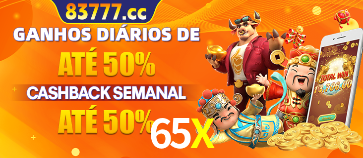 Anúncio de um membro ganhador do cassino 65X que ganhou R$2.193.486,00 jogando o slot PG Fortune Tiger, com os mascotes do jogo comemorando o prêmio.