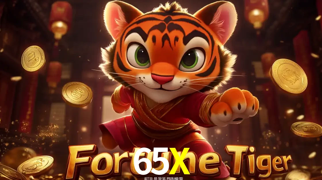 O carismático mascote do jogo de slot Fortune Tiger, um tigre fofo em pose de artes marciais, pronto para trazer sorte e multiplicadores de ganhos no cassino online 65X.